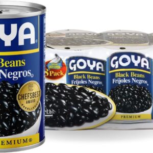 Goya Foods Black Beans, 15.5 Ounce (Pack of 8)