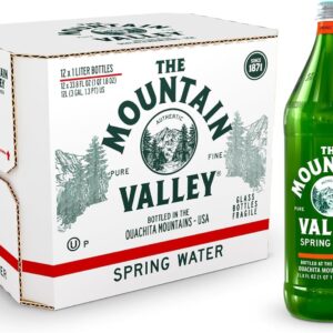 MOUNTAIN VALLEY WATER Spring Water 12 Pack, 1 LT