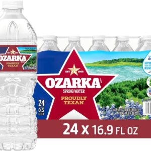 Ozarka Texas Spring Water Bottles - Still Bottled Water Enhanced with Naturally Occurring Minerals for a Crisp Taste, Daily Hydration for Home, Office & Travel, 16.9 Oz (24-Pack)
